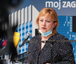 21.08.2020., Zagreb - Konferencija za medije Stozera civilne zastite Grada Zagreba. Sandra Sikic. 
Photo: Luka Stanzl/PIXSELL