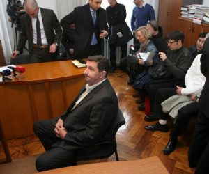 22.01.2013., Zagreb - Na Zupanijskom sudu nastavljeno sudjenje Franji Drlji i Bozi Krajini zbog ratnog zlocina nad civilima u Gruborima. 
Svjedocio je Zeljko Sacic.
Photo: Petar Glebov/PIXSELL