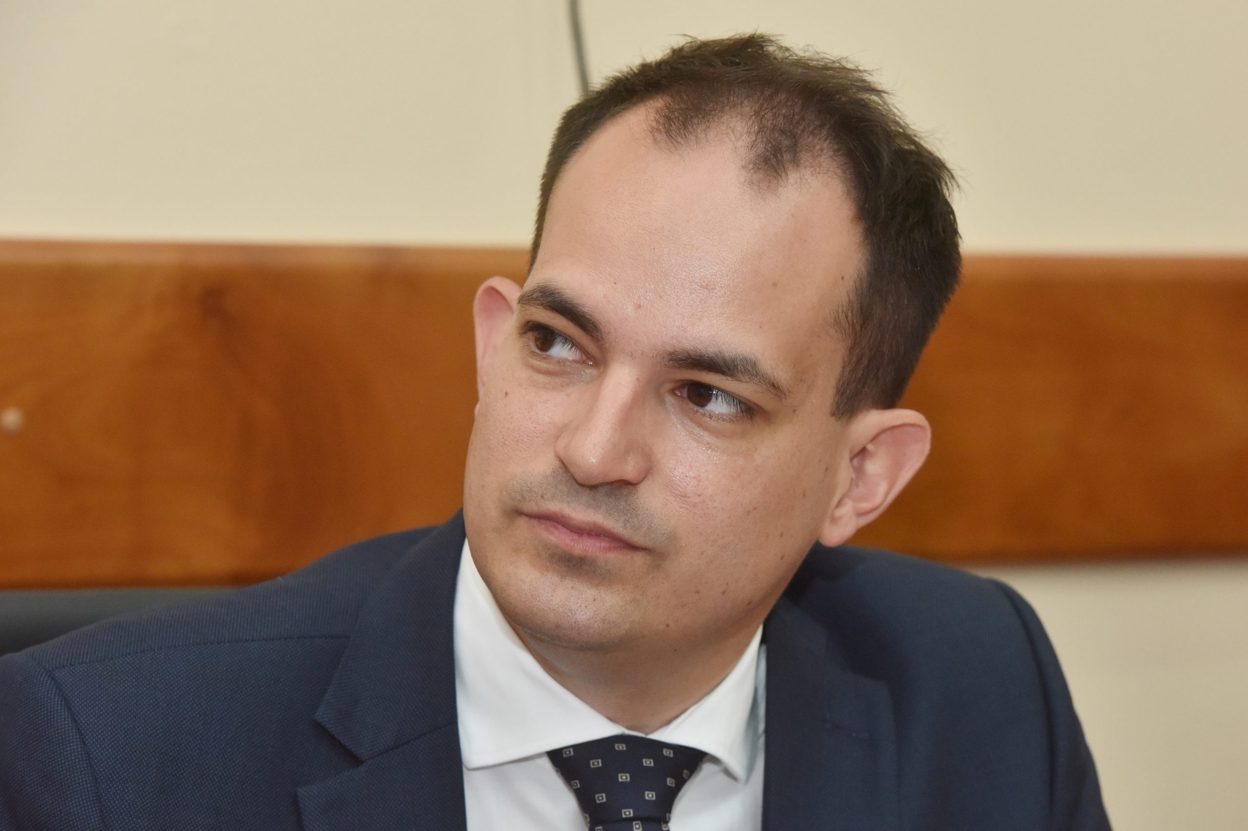 23.06.2020., Drnis - Grad Drnis i Sredisnji drzavni ured za obnovu i stambeno zbrinjavanje potpisali su Sporazum o izgradnji visestambene zgrade u Drnisu na predjelu Pazar. ministar uprave Ivan Malenica. Photo: Hrvoje Jelavic/PIXSELL