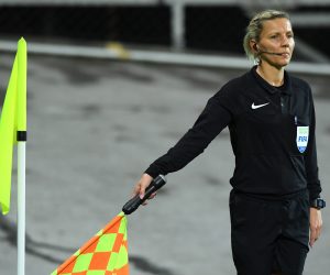 Zagreb: Sanja Rođak Karšić, prva pomoćna sutkinja na utakmici Rudeša i Zaprešića 23.11.2018., Zagreb - Hrvatski telekom Prva liga, 15. kolo, NK Rudes- NK Inter Zapresic. Prva pomocna sutkinja Sanja Rodjak Karsic iz Podravskih Sesveta. 
Photo: Marko LukunicPIXSELL
