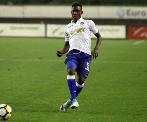 24.02.2018., stadion Poljud, Split - Hrvatski telekom Prva liga, 23. kolo, HNK Hajduk - NK Slaven Belupo. Hamza Barry. Photo: Miranda Cikotic/PIXSELL