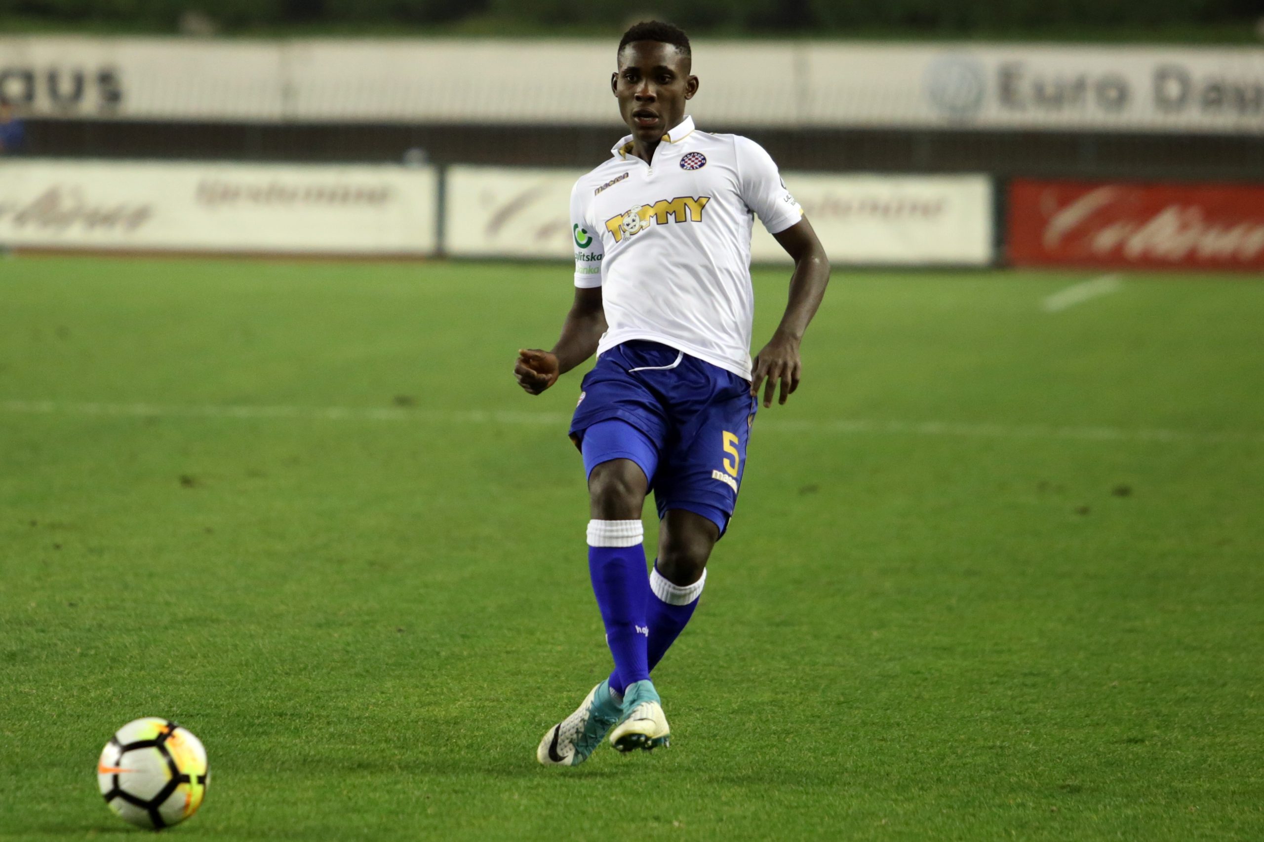 24.02.2018., stadion Poljud, Split - Hrvatski telekom Prva liga, 23. kolo, HNK Hajduk - NK Slaven Belupo. Hamza Barry. Photo: Miranda Cikotic/PIXSELL