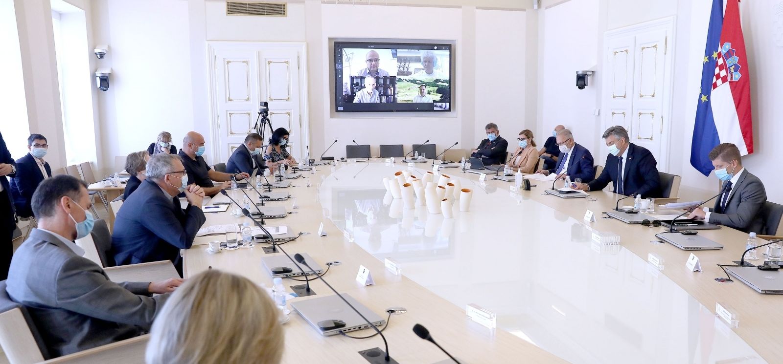 25.08.2020., Zagreb - U Banskim dvorima odrzan je sastanak Znanstvenog savjeta za borbu protiv koronavirusa. Photo: Patrik Macek/PIXSELL