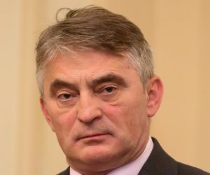 26.02.2020., Sarajevo, Bosna i Hercegovina - Predsjednik Demokratske fronte i clan Predsjednistva BiH Zeljko Komsic na konferenciji za medije. Photo: Armin Durgut/PIXSELL