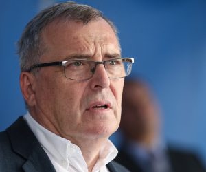 26.08.2020., Zagreb - U Ministarstvu unutarnjih poslova RH odrzana konferencija za novinare Stozera civilne zastite. Krunoslav Capak 
Photo: Robert Anic/PIXSELL