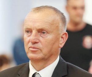 28.04.2018., Kistanje - Obiljezena godisnjica smrti ratnog ministra Gojka Suska. Misa zadusnica sluzena je u crkvi Svetog Nikole.  Marinko Kresic.
Photo: Dusko Jaramaz/PIXSELL