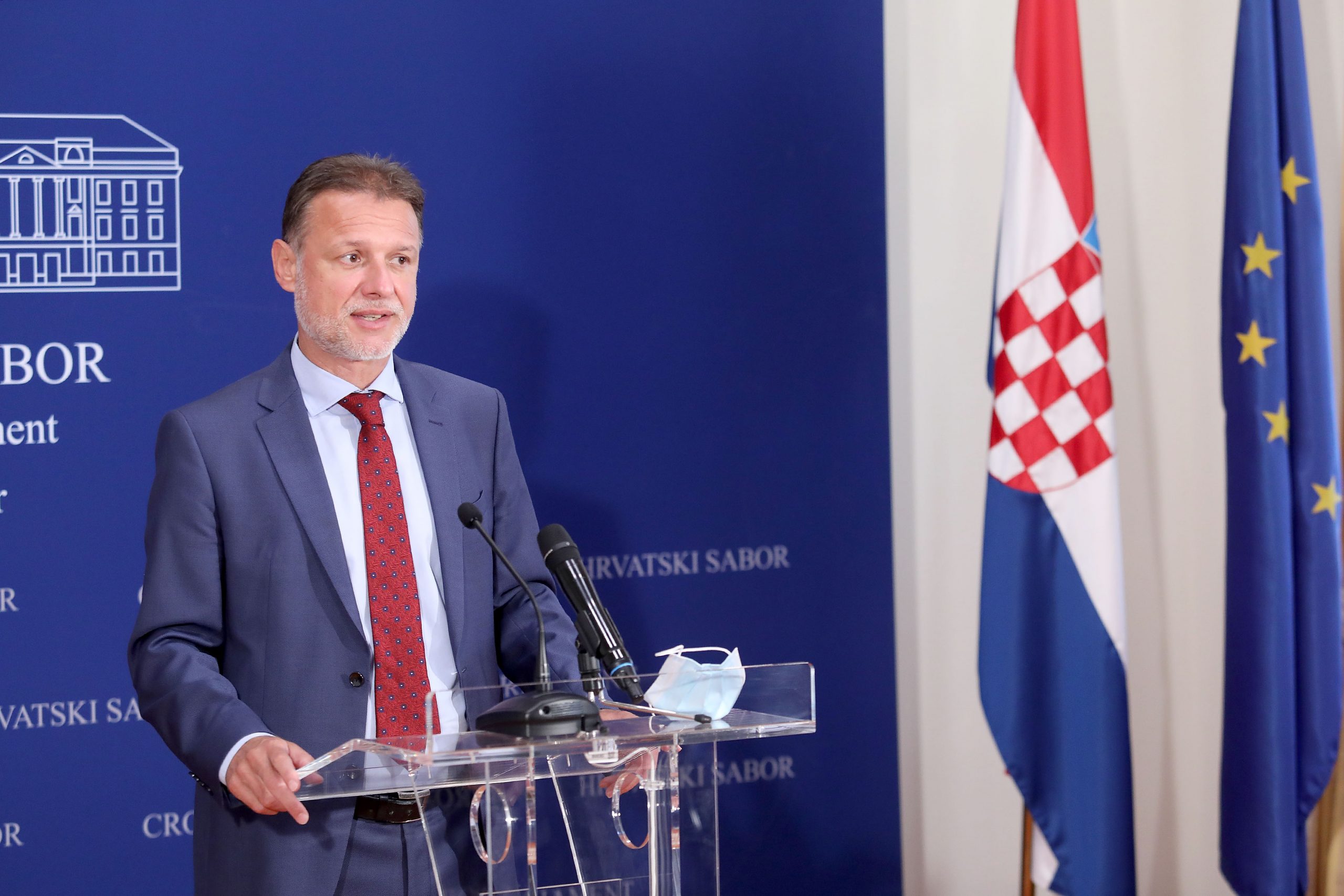 28.07.2020., Zagreb - Nakon sjednice Predsjednistva Hrvatskoga sabora Gordan Jandrokovic odrzao je konferenciju za medije. Photo: Patrik Macek/PIXSELL