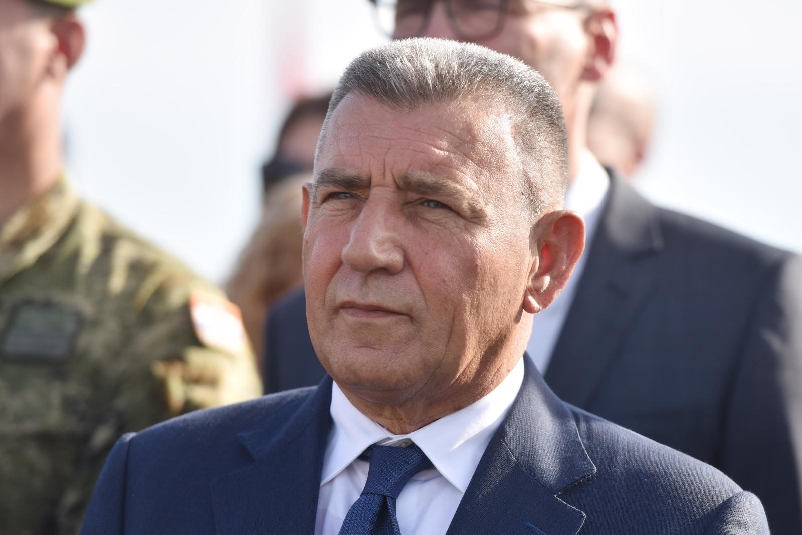 28.10.2019., Knin - Zavrsna svecanost zavrsetka obuke za razvoj vodja 1.Narastaja sredista za razvoj vodja Marko Babic odrzana na kninskoj tvrdjavi. Ante Gotovina.
Photo: Hrvoje Jelavic/PIXSELL