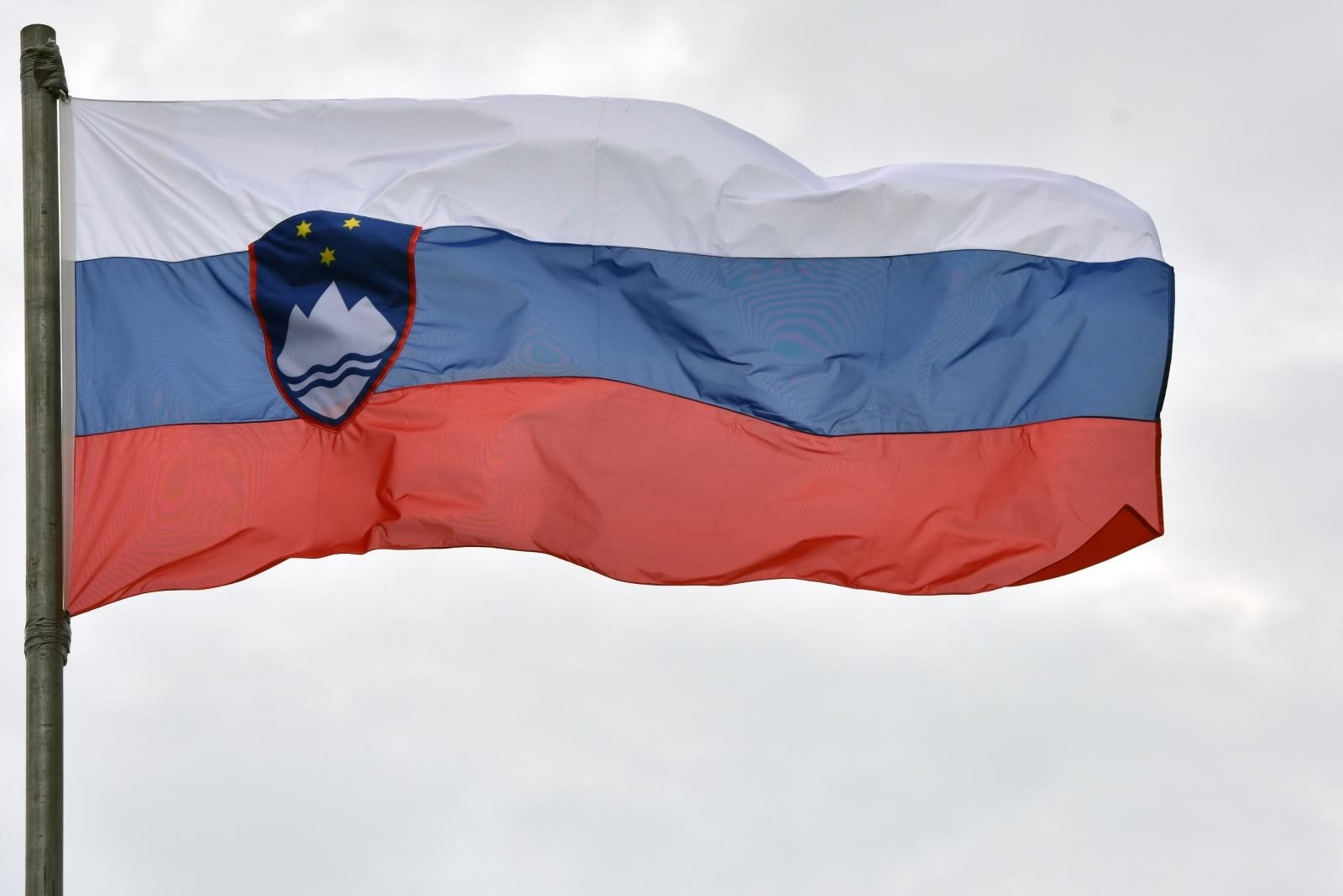29.05.2019., Sibenik - Drzavna zastava Republike Slovenije.
Photo: Hrvoje Jelavic/PIXSELL