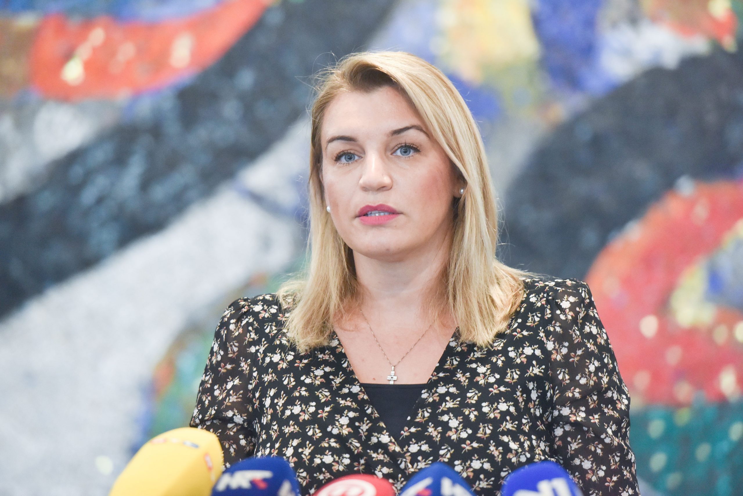 29.07.2020., Zagreb - Ministrica turizma i sporta Nikolina Brnjac odrzala je konferenciju za medije nakon prvog sastanka s predstavnicima turistickog sektora. Photo: Davorin Visnjic/PIXSELL