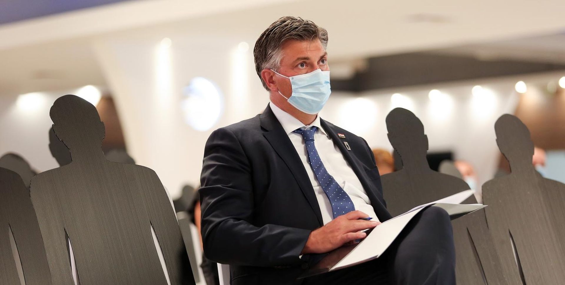 30.08.2020., Zagreb - Predsjednik Vlade Andrej Plenkovic sudjelovao je na obiljezavanju Medjunarodnog dana nestalih i na Konferenciji o nestalim osobama u Domovinskom ratu. Andrej Plenkovic. Photo: Emica Elvedji/PIXSELL