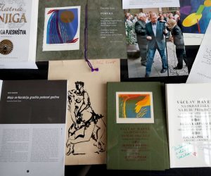 31.08.2020., Zagreb - Otvorenje izlozbe Dusan Karpatsky (1935.-2017.), znan i neznan,  posvecena najpoznatijem ceskom kroatistu i najvecem promicatelju hrvatske kulture u Ceskoj Dusanu Karpatskom.
Photo: Igor Kralj/PIXSELL