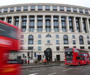 FILE PHOTO: Traffic and people pass by the front of the Unilever building in central London FILE PHOTO: Traffic and people pass by the front of the Unilever building in central London, Britain, March 15, 2018. REUTERS/ Hannah McKay/File Photo Hannah Mckay