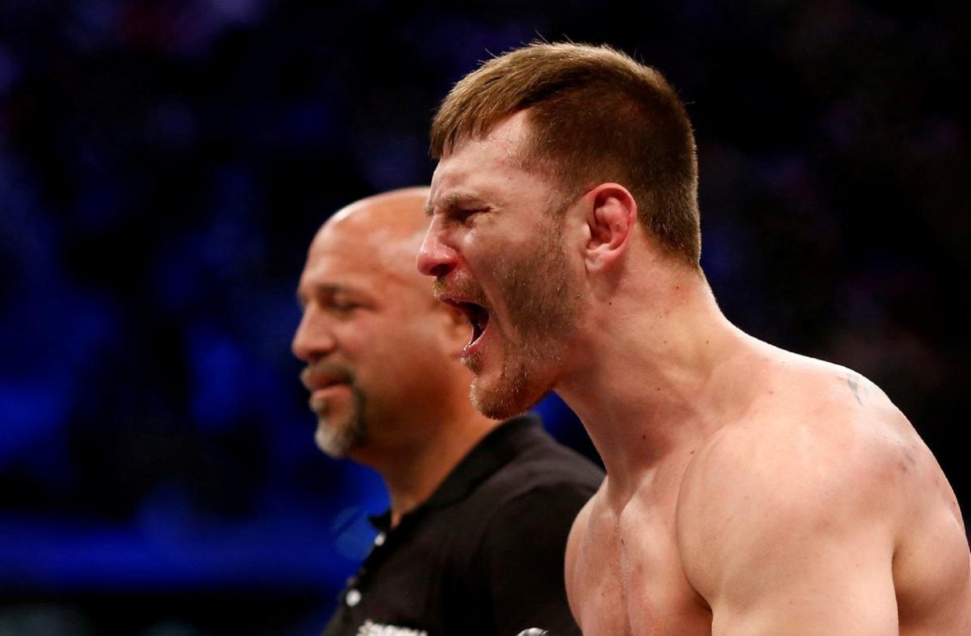 FILE PHOTO: Mixed Martial Arts - UFC Fight Night - Stipe Miocic v Fabricio Werdum FILE PHOTO: Mixed Martial Arts - UFC Fight Night - Stipe Miocic v Fabricio Werdum - Curitiba, Brazil, 15/5/16 - Stipe Miocic  celebrates his victory over Fabricio Werdum. REUTERS/Rodolfo Buhrer/File Photo Rodolfo Buhrer