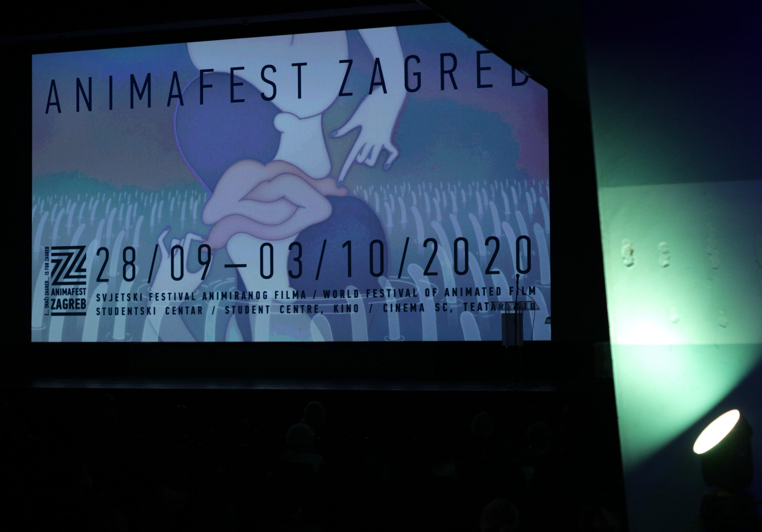 Zagreb, 28.09.2020. -  Otvoren je Svjetski festival animiranog filma Animafest  u Kinu SC, nakon čega su prikazani filmovi iz konkurencije Velikog natjecanja kratkometražnog filma. foto HINA/ Tomislav PAVLEK/tp
