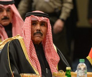 epa08706049 (FILE) - Crown Prince of Kuwait Sheikh Nawaf Al Ahmed Al Jber Al Sabah, attends the 38th Gulf Cooperation Council (GCC) Summit, at Bayan palace in Kuwait City, Kuwait, 05 December 2017 (reissued 29 September 2020). According to state media, Emir of Kuwait, Sheikh Sabah Al-Ahmad Al-Jaber Al-Sabah has died at the age of 91 on 29 September 2020.  EPA/NOUFAL IBRAHIM *** Local Caption *** 53937944
