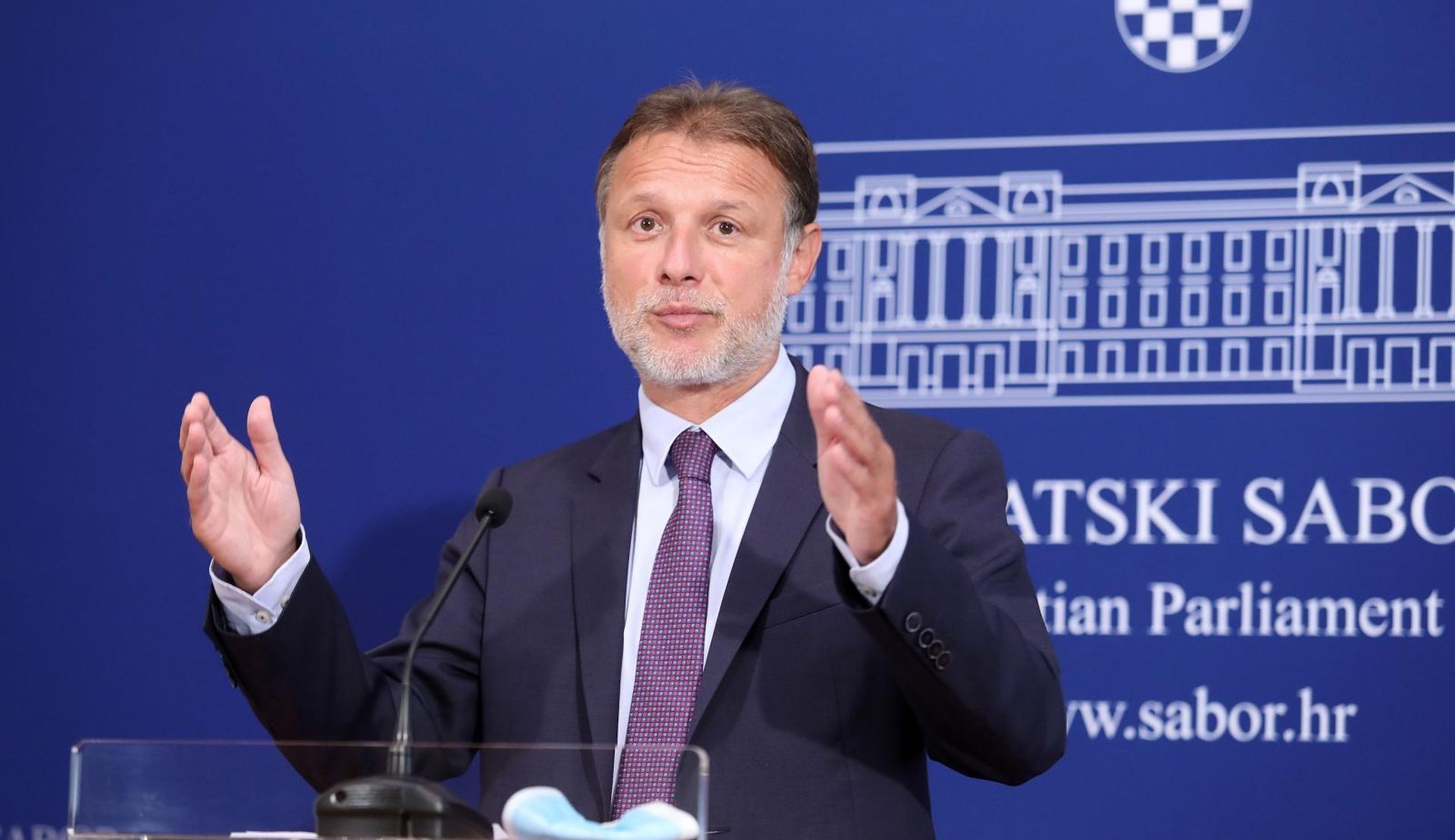 01.09.2020., Zagreb - Predsjednistvo Sabora na danasnjoj je sjednici raspravljalo o nacinu rada Sabora u nastavku plenarne sjednice. Nakon sjednice predsjenistva izjavu za medije dao je Gordan Jandrokovic.
Photo: Patrik Macek/PIXSELL
