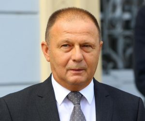 01.09.2020., Karlovac - Konferencija za medije o mjerama koje Hrvatska obrtnicka komora provodi za vrijeme koronakrize kako bi se olaksalo poslovanje obrtnicima, te mjere Grada Karlovca. predsjednik Hrvatske obrtnicke komore Dragutin Ranogajec Photo: Kristina Stedul Fabac/PIXSELL
