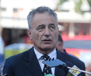 02.07.2020., Zagreb - gradonacelnik Grada Zagreba Milan Bandic i procelnik Ureda za upravljanje u hitnim situacijama Pavle Kalinic urucili su zagrebackim vatrogascima novu opremu za spasavanje i podupiranje u rusevinama. Novu opremu koristit ce clanovi Javne vatrogasne postrojbe Grada Zagreba ciji su djelatnici ujedno i clanovi Postrojbe civilne zastite za traganje i spasavanje iz rusevina. 
Photo: Dalibor Urukalovic/PIXSELL