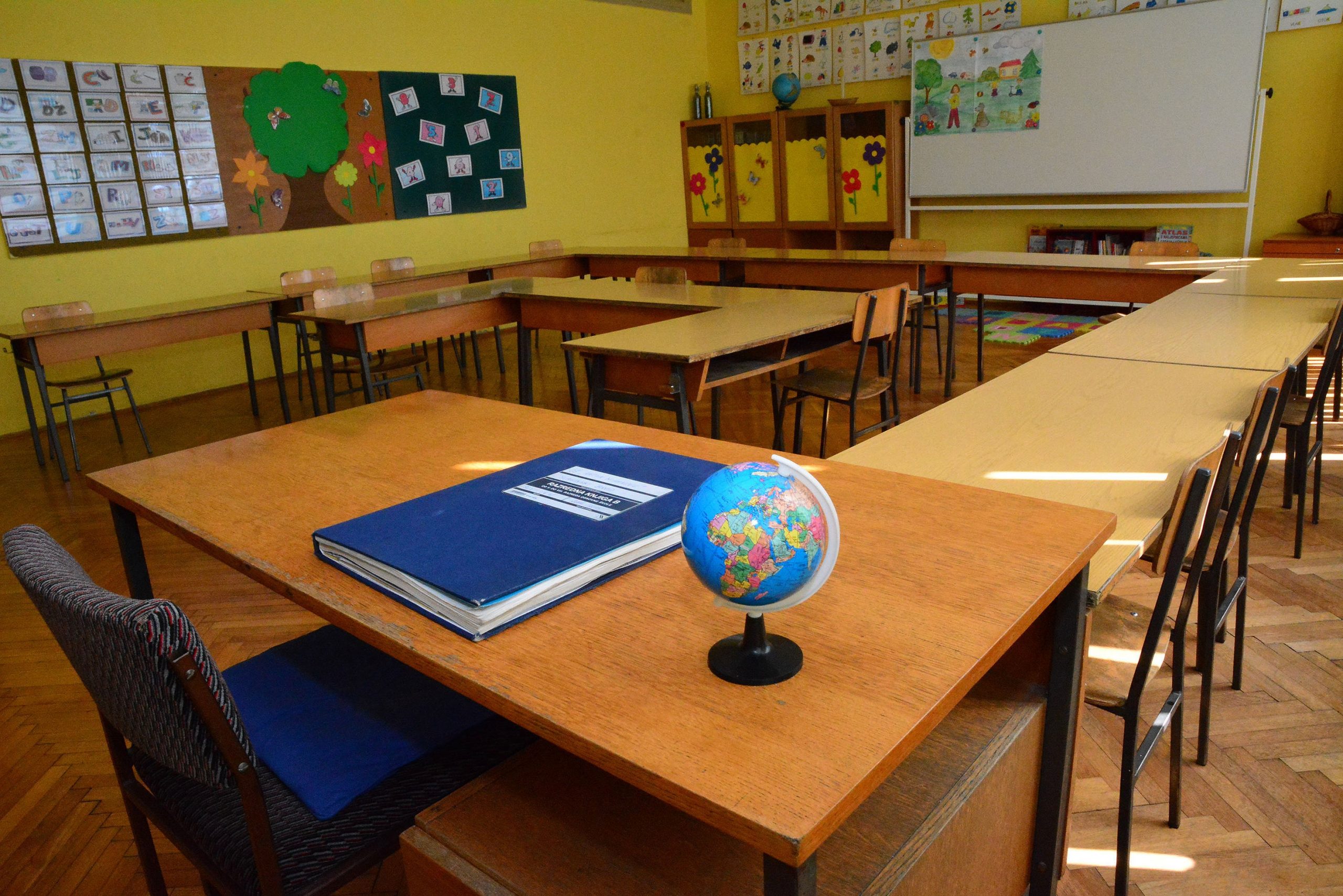 02.09.2015., Slavonski Brod - Prazna skolska ucionica. 
Photo: Ivica Galovic/ PIXSELL