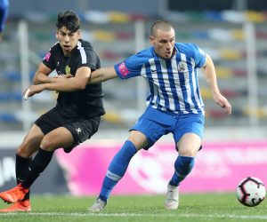 Zagreb: Lokomotiva i Istra sastali se u 13. kolu HT Prve lige 03.11.2018., stadion u Kranjcevicevoj ulici, Zagreb - Hrvatski Telekom Prva liga, 13. kolo, NK Lokomotiva - NK Istra 1961. Dejan Radonjic. 
Photo: Luka Stanzl/PIXSELL