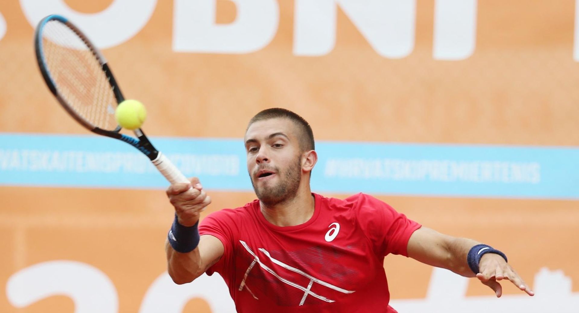 04.06.2020., Osijek - Hrvatski Premier Tenis turnir. Prvi mec muski parovi. Borna Coric i Ivan Dodig protiv Franka Skugora i Borne Gojo. Photo: Davor Javorovic/PIXSELL