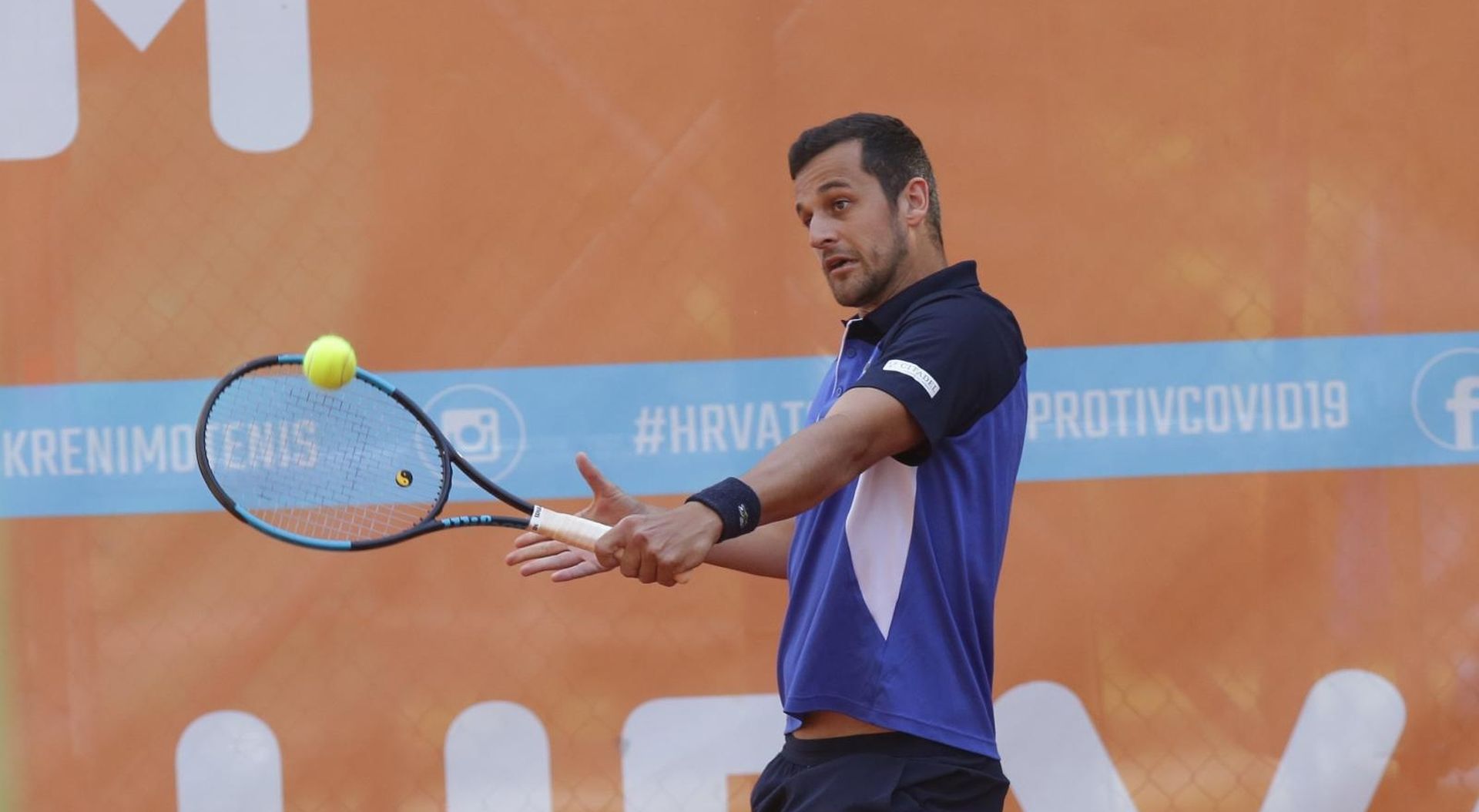 07.06.2020., Osijek - Hrvatski Premier Tenis, turnir humanitarnog karaktera u organizaciji Donne Vekic i njezine obitelji uz pokroviteljstvo Hrvatskog teniskog saveza. Photo: Dubravka Petric/PIXSELL