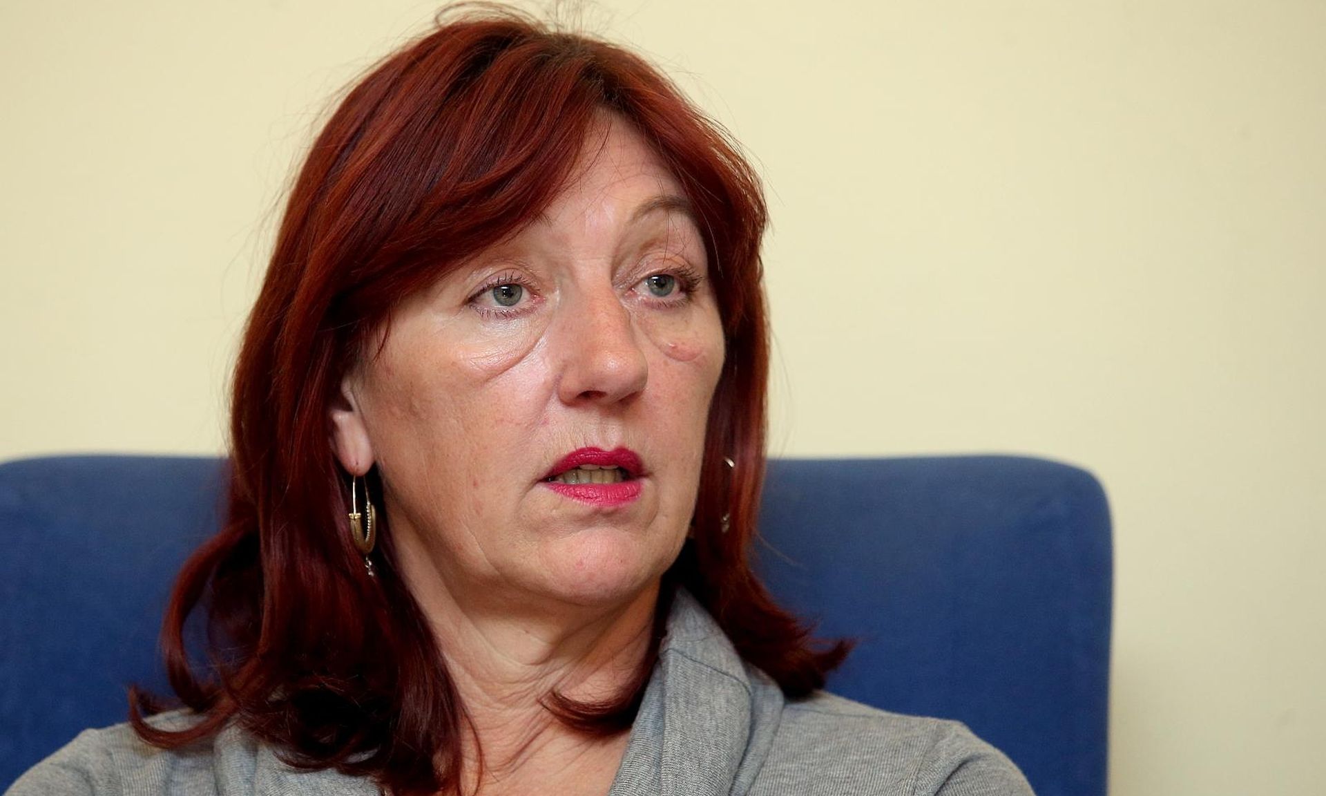 09.03.2018., Zagreb - Konferencija za medije Hrvatskog lijecnickog sindikata o pregovorima radi krivo obracunatih prekovremenih sati. Renata Culinovic Caic, predsjednica Hrvatskog lijecnickog sindikata. 
Photo: Goran Stanzl/PIXSELL