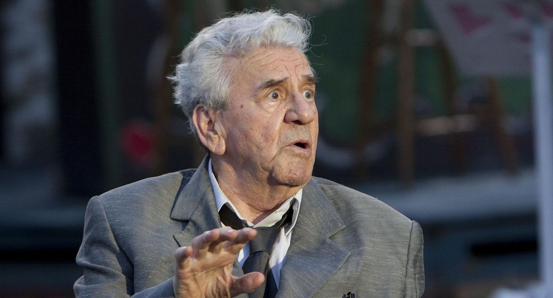 11.08.2009., Zagreb - Jos jedna predstava Histriona, Zagrebacki orkestar, parodira navalu cajki, tj. narodne glazbe u Zagrebu. Josip Bobi Marotti (18.121922., Maribor, Slovenija - 24. srpnja 2011, Zagreb). 
hoto:Luka Klun/PIXSELL