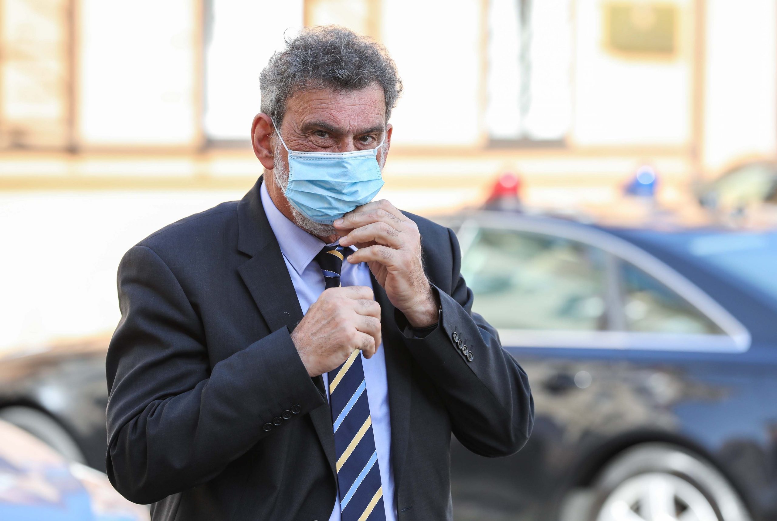 09.09.2020., Zagreb - Ministar znanosti i obrazovanja Radovan Fuchs dolazi na sjednicu Vlade RH. Photo: Jurica Galoic/PIXSELL