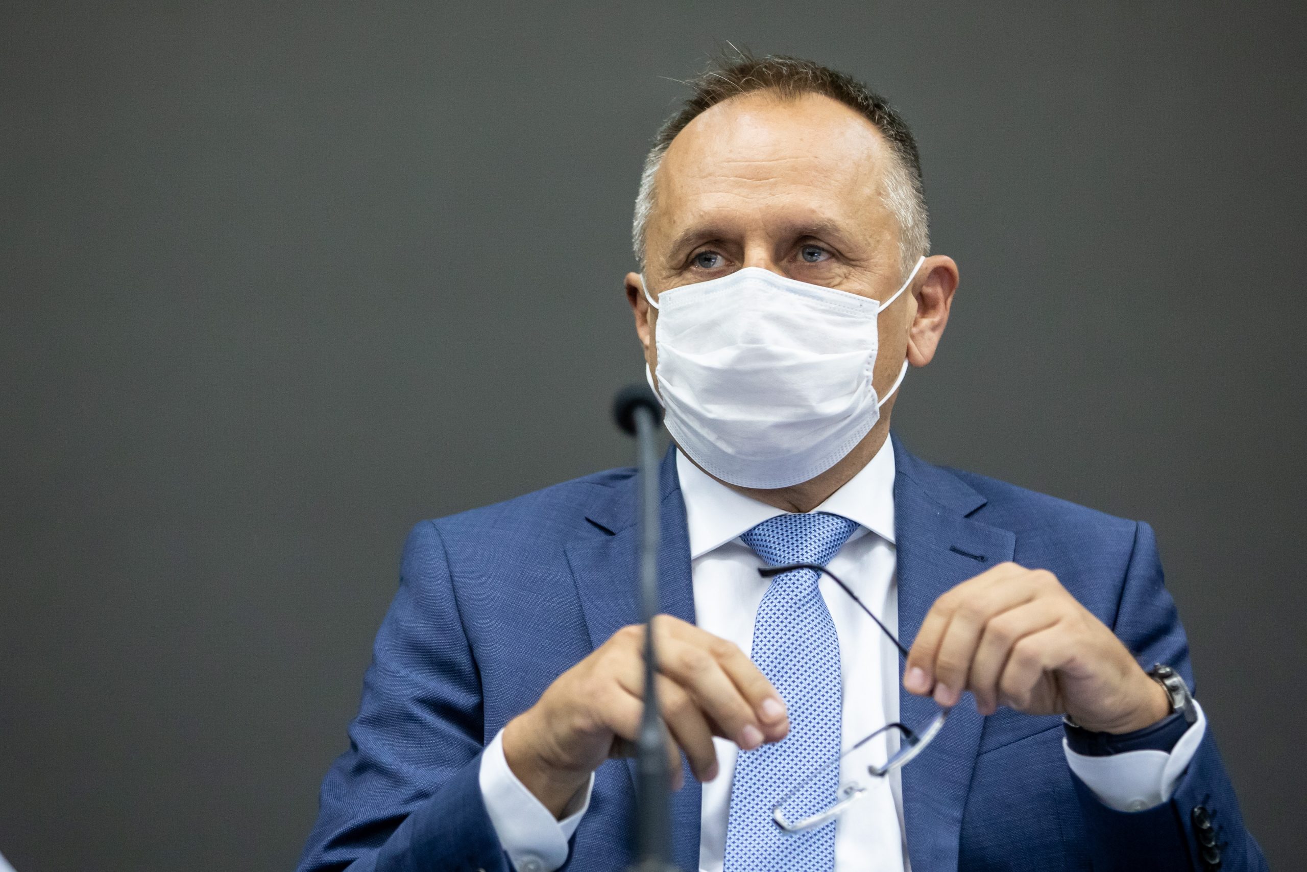10.09.2020., Zagreb,  Kongresna dvorana Zagrebackog velesajma - 36. sjednica Skupstine Grada Zagreba. Drago Prgomet.
Photo: Davor Puklavec/PIXSELL