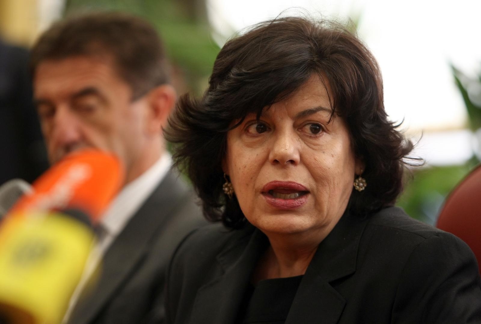 01.10.2010.,Zagreb - Predsjednica Vlade RH Jadranka Kosor odrzala je medju resorni sastanak na temu obiteljskog nasilja i nasilja nad zenama u Ministarstvu unutarnjih poslova.  Gordana Lukac Koritnik, pravobraniteljica za ravnopravnost spolova.
Photo: Jurica Galoic/PIXSELL