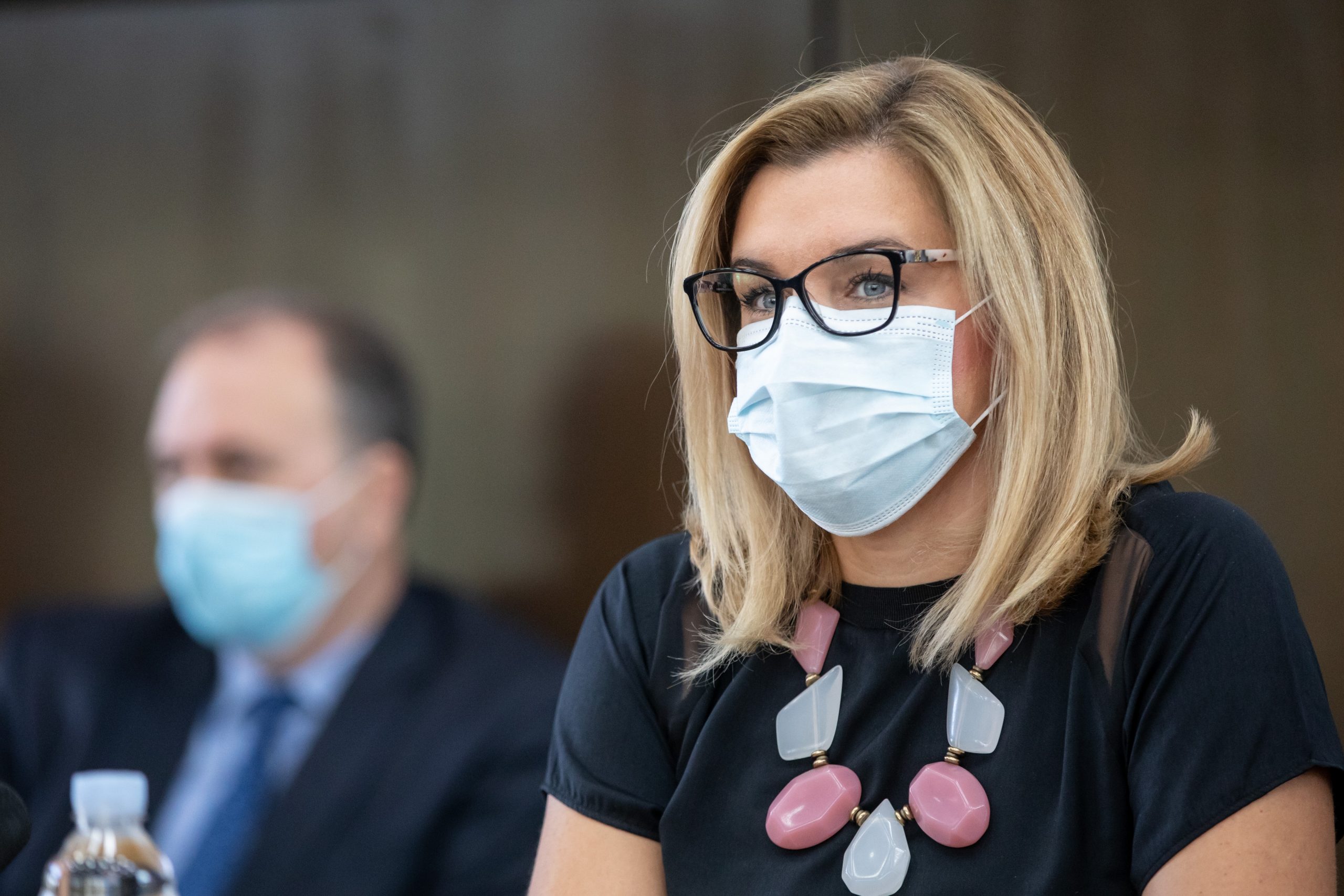 11.09.2020., Zagreb - Ministrica turizma i sporta Nikolina Brnjac i direktor Hrvatske turisticke zajednice (HTZ) Kristjan Stanicic predstavili su rezultate dosadasnjeg dijela ove turisticke godine te najavili planove i aktivnosti za iduce razdoblje. Nikolina Brnjac.
Photo: Davor Puklavec/PIXSELL