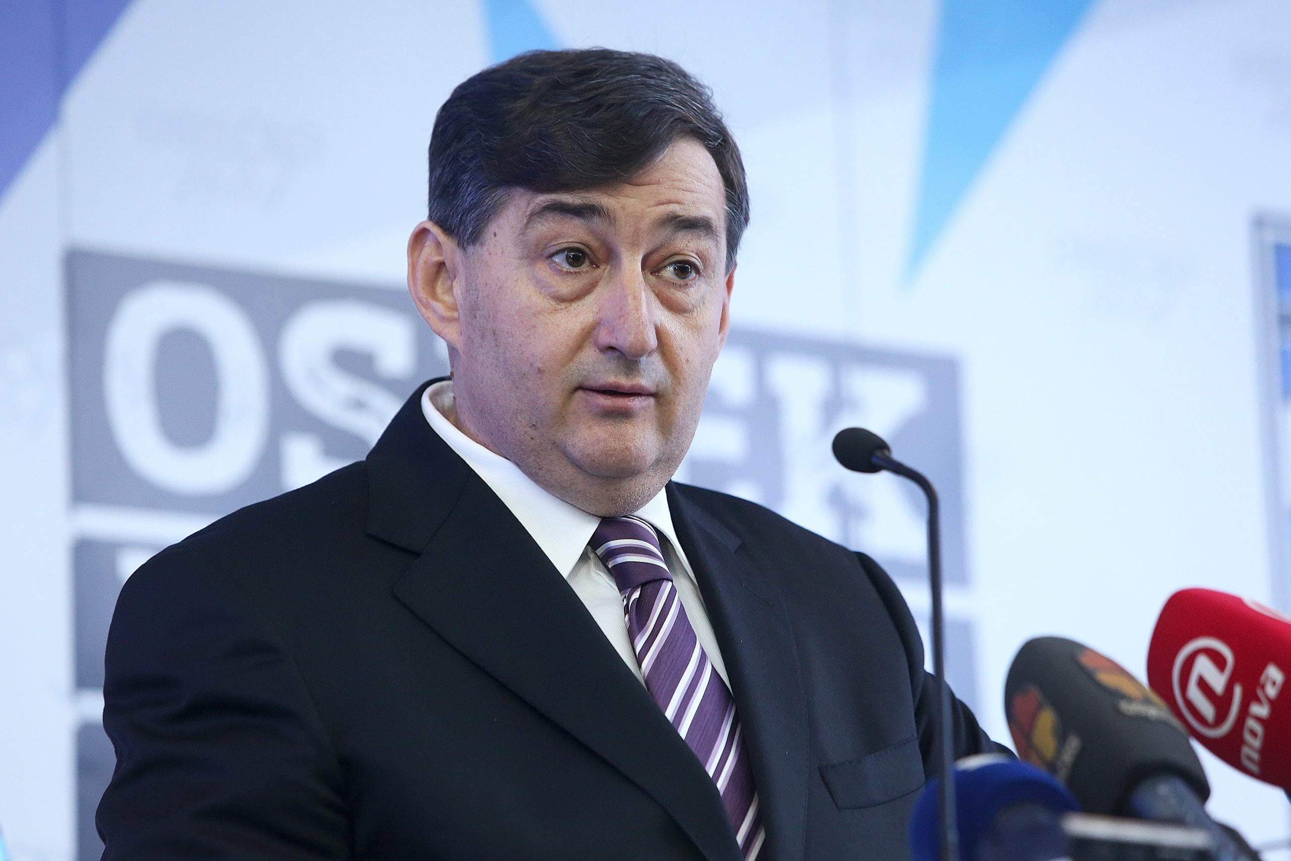 12.02.2016., Osijek - Svecana primopredaja vlasnistva NK Osijek madjarskom investitoru. Lorinc Meszaros.
Photo: Marko Mrkonjic/PIXSELL