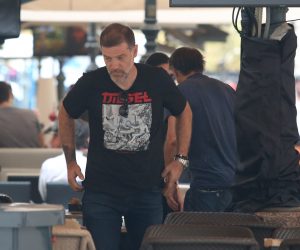 14.09.2018., Zagreb - Slaven Bilic i njegova trudna zarucnica Ivana Djeldum nasli se na kavi u kaficu Buldog u Bogovicevoj ulici s Robertom Prosineckim, Nikolom Jurcevicem i Zvonimirom Soldom. Photo: Luka Stanzl/PIXSELL