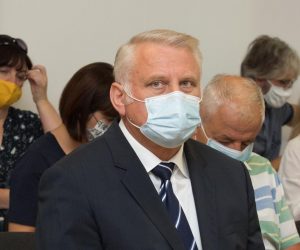 16.09.2020., Osijek - Zupanijski sud u Osijeku, sudjenje HDZ- ovom saborskom zastupniku Franji Lucicu zbog nudjenja mita novinaru Dragi Hedlu. Photo: Dubravka Petric/PIXSELL