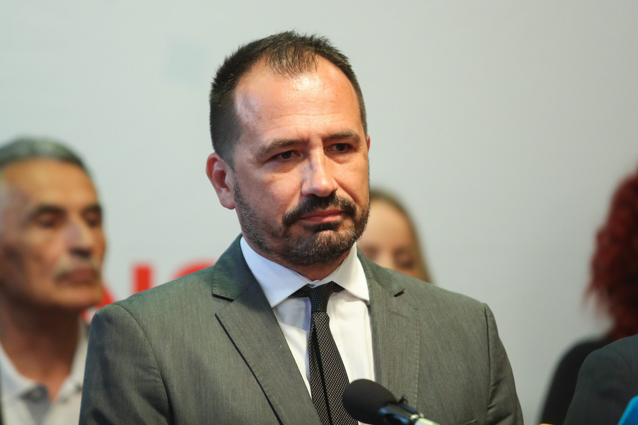 17.06.2020., Hotel International, Zagreb - Predsjednik Domovinskog pokreta Miroslav Skoro predstavio je sa suradnicima  liste Domovinskog pokreta za I. izbornu jedinicu. Igor Peternel. 
Photo: Luka Stanzl/PIXSELL