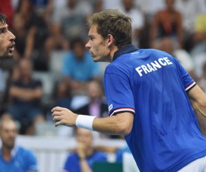 17.09.2016., Zadar - Polufinale Davis Cupa, Hrvatska - Francuska, parovi, Marin Cilic, Ivan Dodig - Pierre-Hugues Herbert, Nicolas Mahut. 
Photo: Hrvoje Jelavic/PIXSELL
