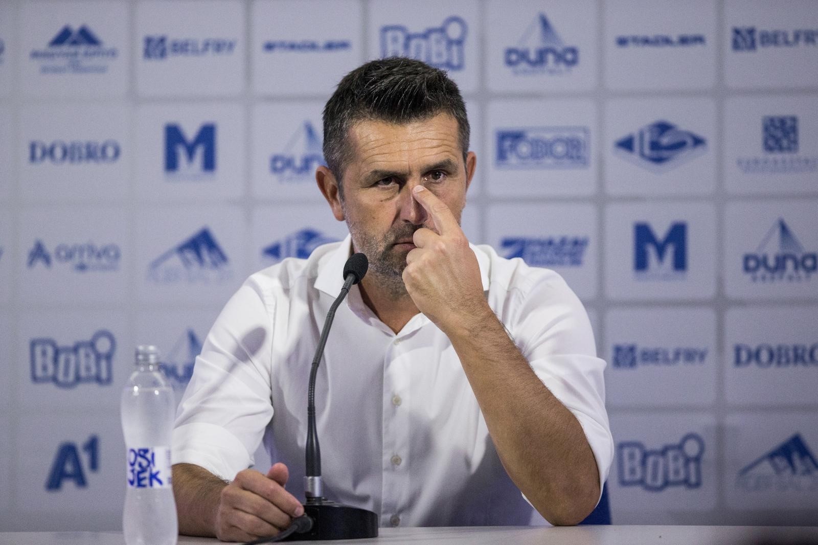 17.09.2020., Osijek - Stadion Gradski vrt, 2 pretkolo kvalifikacija za europsku ligu, NK Osijek - FC Basel 1893. Pres konferencija Nenada Bjelice nakon utakmice.  Photo: Davor Javorovic/PIXSELL