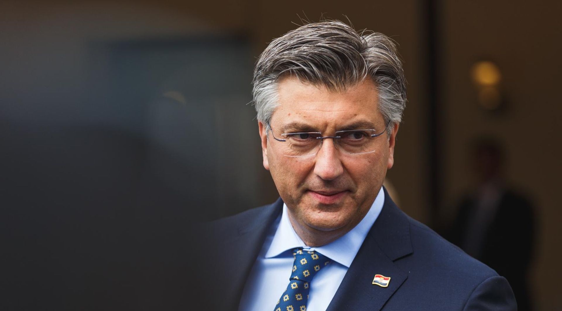 18.09.2020., Gospic - Izjave sudionika nakon zavrsetka 8. sastanka Vlade sa zupanima, predstavnicima Udruge gradova i Udruge opcina na kojem je tema bila reforma lokalne samouprave, koristenje europskih fondova te gosopodarski oporavak. Premijer Andrej Plenkovic. Photo: Marko Dimic/PIXSELL