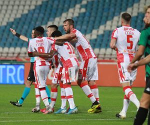 18, August, 2020, Belgrade - The match of the first round of qualifications for the Champions League between FK Crvena zvezda and FK Evropa played at the "Rajko Mitic" stadium. . Photo: Milos Tesic/ATAImages

18, avgust, 2020, Beograd - Utakmica prvog kola kvalifikacija za Ligu sampiona izmedju FK Crvena zvezda i FK Evropa odigrana na stadionu "Rajko Mitic". . Photo: Milos Tesic/ATAImages