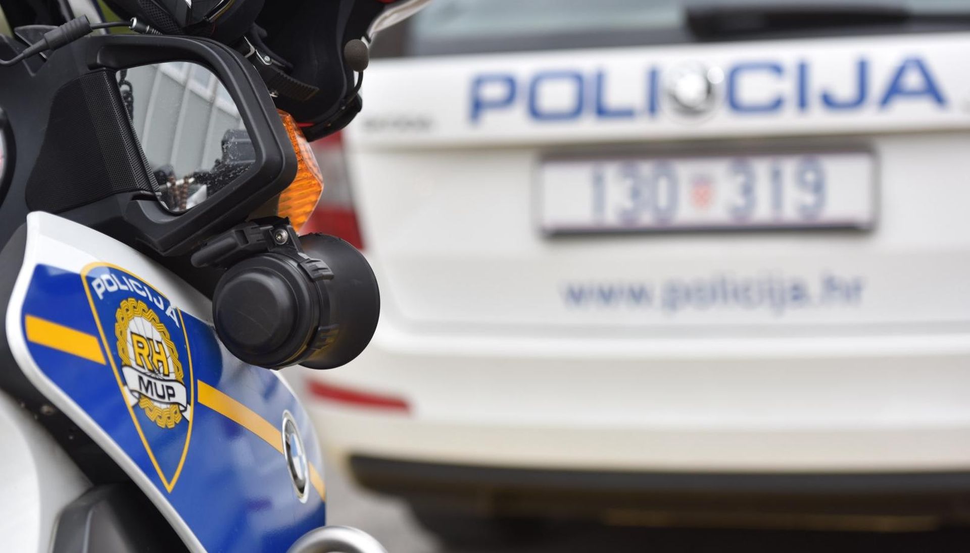 20.03.2017., Sibenik -
Policijske oznake na sluzbenim vozilima.
Photo: Hrvoje Jelavic/PIXSELL