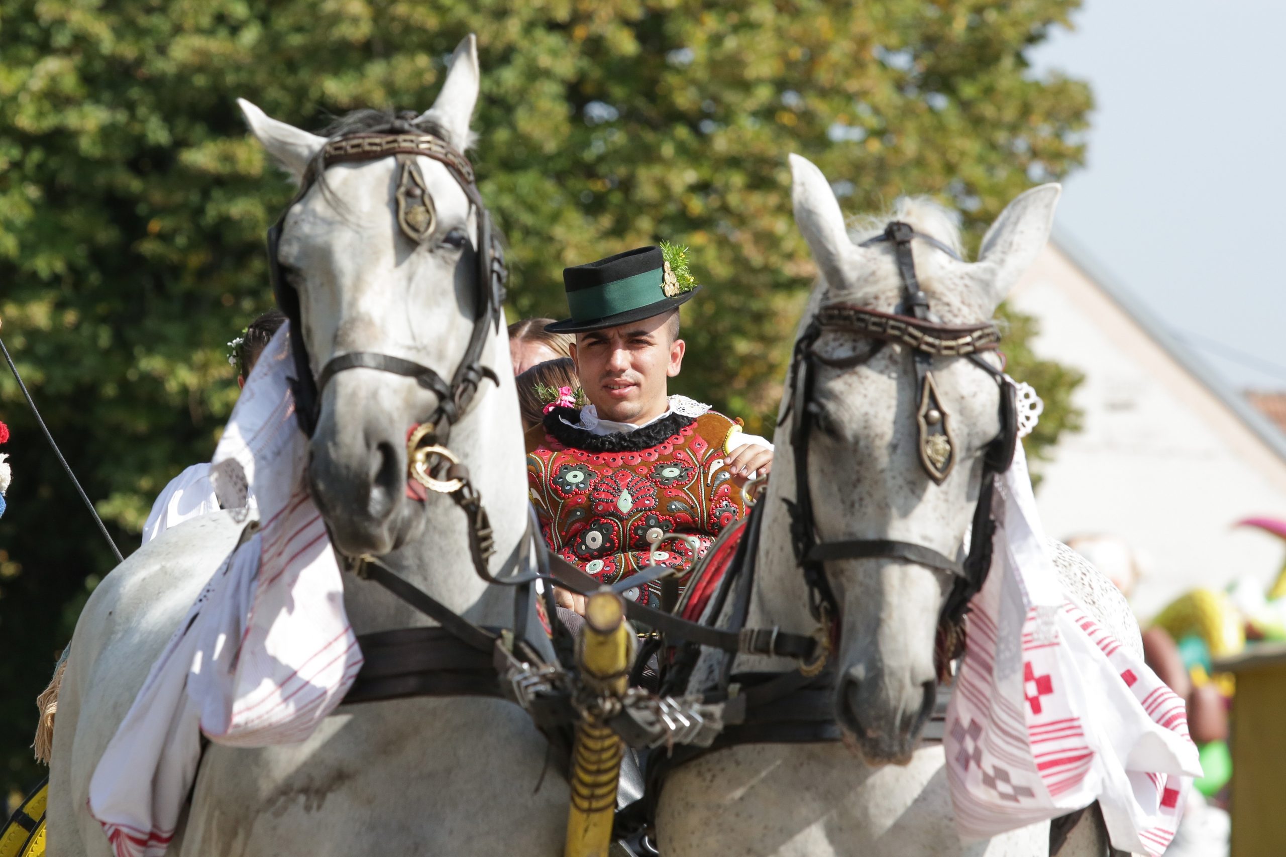 20.09.2020., Vinkovci - Ulicama Vinkovaca prosetao je svecani mimohod sudionika 55.Vinkovackih jeseni. 
Photo: Dubravka Petric/PIXSELL