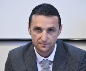24.01.2018., Zagreb - Na Tekstilno-tehnoloskom fakultetu odrzana je konferencija Tekstil i koza - sektor odrzivog razvoja u RH i okrugli stol Odrzivost i jacanje konkurentosti sektora prema EU. Bozo Pavicin. Photo: Marko Prpic/PIXSELL