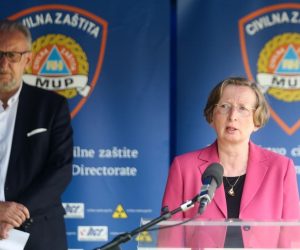 24.06.2020., Zagreb - Nacionalni stozer civilne zastite odrzao je konferenciju za medije o najnovijim detaljima sirenja koronavirusa u Hrvatskoj. Ravnateljica Klinike za infektivne bolesti "Dr. Fran Mihaljevic" Alemka Markotic. Photo: Marin Tironi/PIXSELL