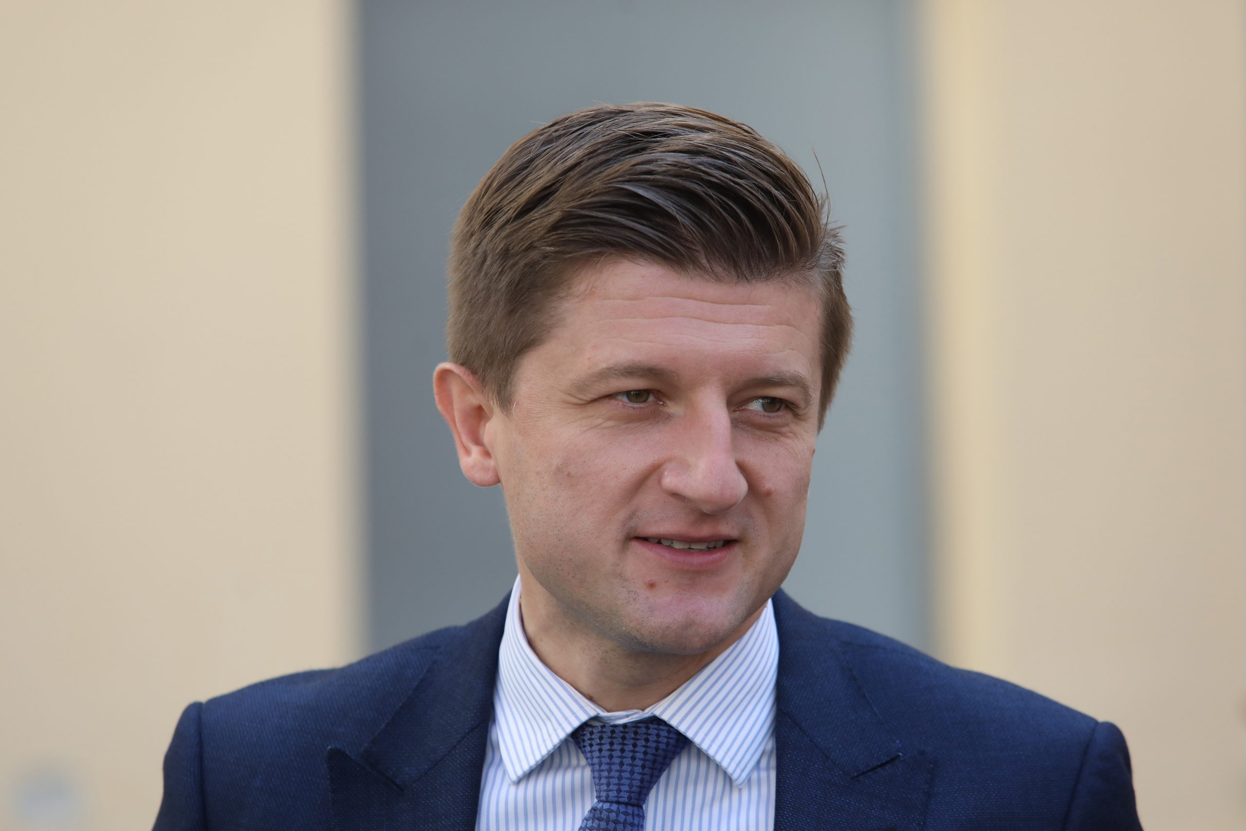 24.09.2020., Zagreb- Ministar financija Zdravko Maric odrzao je konferenciju za medije u dvoristu zgrade Vlade RH
Photo: Boris Scitar/Vecernji list/PIXSELL