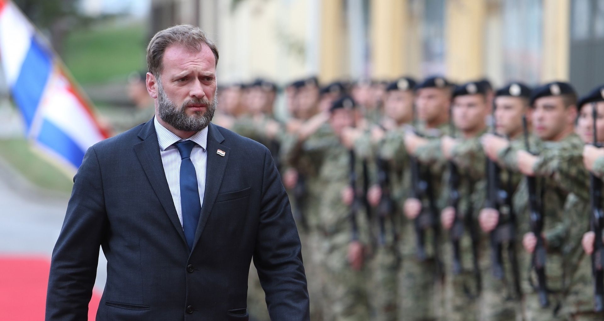 25.09.2020., Vojarna Petar Zrinski, Zagreb - Svecana prisega 18. narastaja kadeta Hrvatske vojske (HV) te obiljezavanje pocetka akademske godine sveucilisnih preddiplomskih i diplomskih studija.Photo: Marko Prpic/PIXSELL