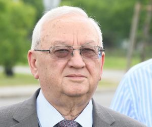 28.05.2020., Petrinja - Darinko Dumbovic, gradonacelnik Grada Petrinje, zajedno sa veleposlanikom Ruske Federacije, dr. Anvarom Azimovom, posadili su drvo prijateljstva kod petrinjske stucke. Photo: Nikola Cutuk/PIXSELL