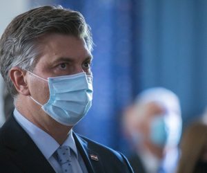 29.9.2020., Rijeka -  Predsjednik Vlade Andrej Plenkovic sudjelovao je na svecanosti primopredaje Gradnje 733-Algoma Interpid u brodogradilistu 3 Maj. Photo:Nel Pavletic/PIXSELL