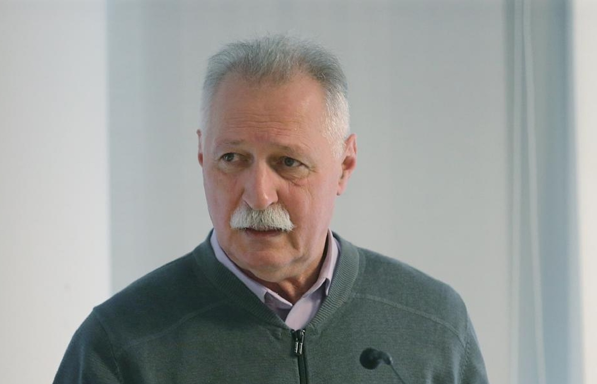 29.11.2019., Zagreb - Konferencija za medije Sindikata hrvatskih ucitelja i Nezavisnog sindikata zaposlenih u srednjim skolama Hrvatske na temu strajka u osnovnim i srednjim skolama. predsjednik Nezavisnog sindikata zaposlenih u srednjim skolama Hrvatske Branimir Mihalinec Photo: Dalibor Urukalovic/PIXSELL